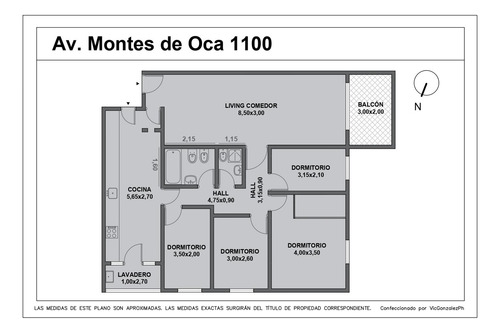 Departamento 4 Amb En Venta En Av. Montes De Oca Al 1100 Barracas Caba