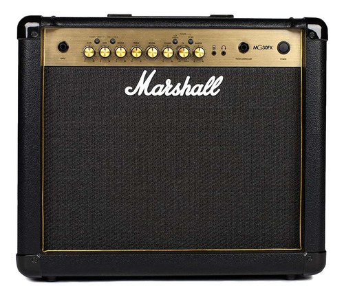 Amplificador Marshall MG Gold MG30GFX Transistor para guitarra de 30W color negro/oro 127V