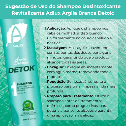 Shampoo Adlux Hidrat. Terapia Capilar 300ml Limpeza Profunda