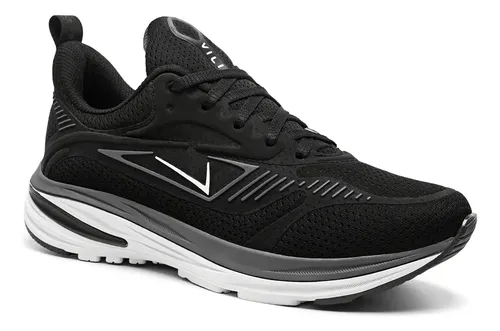 Tênis Feminino Olimp Vili Fusion Academia Caminhada Treino Preto 37 Br
