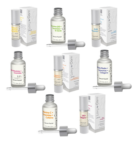 Kit 4 Serums Faciales Y 4 Cremas Faciales - Lovycare