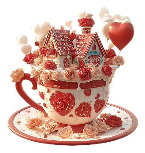 Mesa De Cupcake 2d Para Decoração De Dia Dos Namorados Aggre