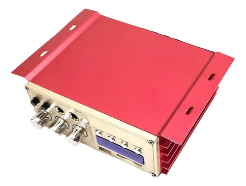 Minimódulo amplificador Teli Tl-308, función karaoke, 20 W Rms, color rojo, potencia de salida Rms 20 W