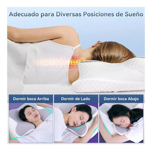 . La Mejor Almohada Ortopédica Cervical Para Dormir 2 En 1