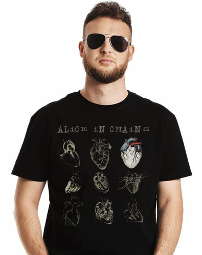 Polera Alice In Chains Black Gives Way To Blue Rock Impresió