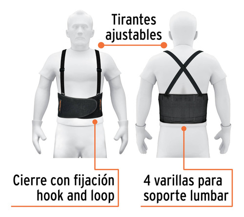 Faja Tirantes Ajustables Talla Extra Grande - 10954 - Truper