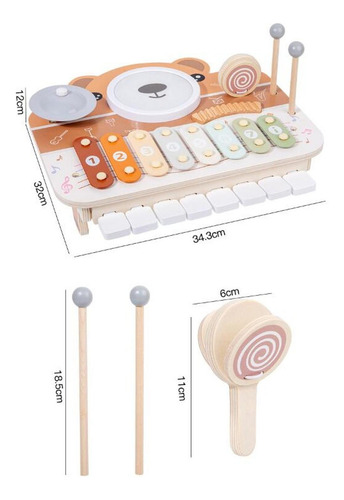 Kids Drum Set Tool Educational Desarrollo Fine Motor