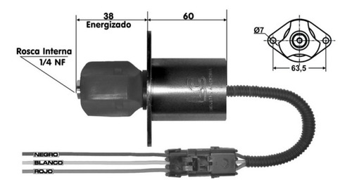 Solenoide De Pare 12v 9758kc Bobcat Cummins Kubota Woodward