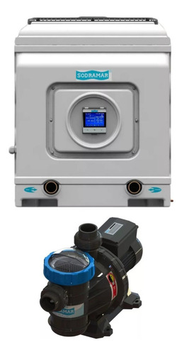 Aquecedor De Piscina Sd 40 Sodramar Até 39m3 + Bomba 1/2cv