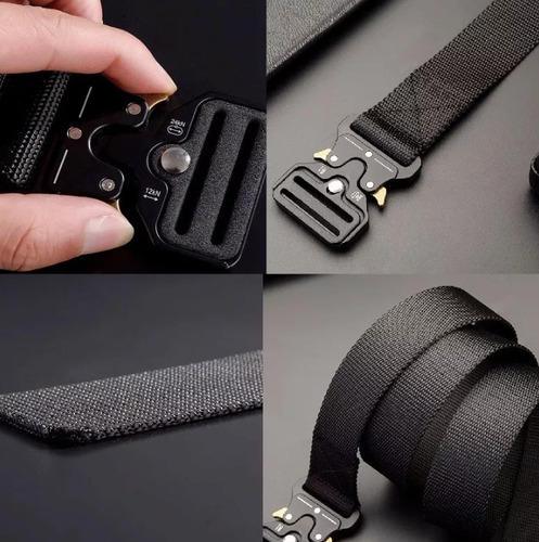 4pzs Cinturones Táctico Ajustable Moda Calidad Cinto Militar 2negro 1verde 1caqui
