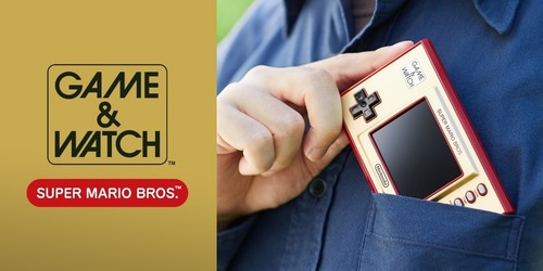 Nintendo Game & Watch Super Mario Bros. color rojo y dorado