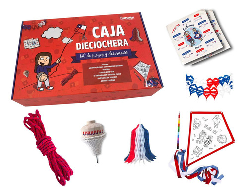 Caja Dieciochera Fiestas Patrias  C 