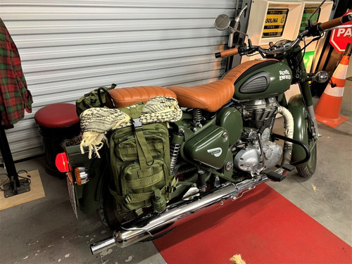 Imagem 2 de 17 de Royal Enfield Green Battle 500 Classic Verde 13 Mil Km 2017