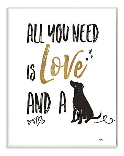 Stupell Industries Dog Lover Typography Wall Plaque Art, Fab