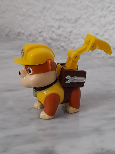 Figura Paw Patrol Rubble Con Pala Spin Master (Usado)
