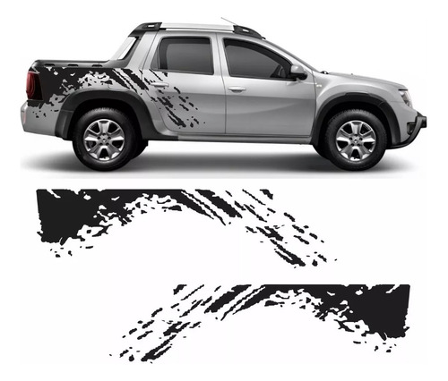 Kit Adhesivos  Calcos Laterales Renault Duster Oroch 2016 