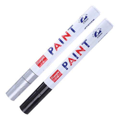 Caneta Paint Marker Pinta Plástico Sola Tênis Pneu Cor Pretoprata