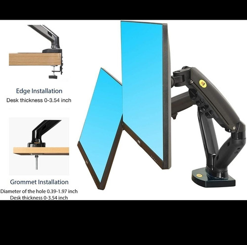 Imagen 2 de 9 de Soporte Ergonomico Para Monitores Y Portatil Nb A Escritorio