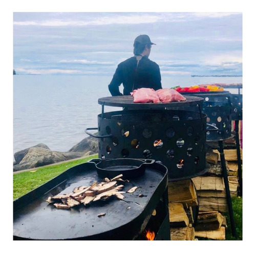 Fogonero Brasero Francis Mallmann 550 + Parrilla + Chapa 56