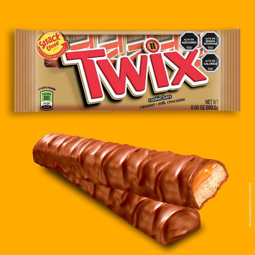 Twix Barra De Chocolate Leche Y Galleta Fun Size 93g X 6un.