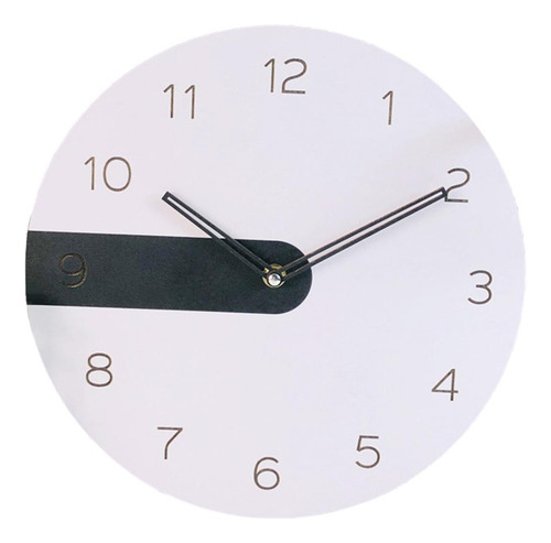 Reloj De Pared Circular De 12 '' Que No Hace Tictac, Negro