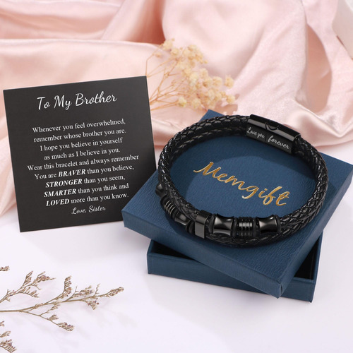 Pulseras De Cuero Barato Para Hombres Negro, 85 Pulgadas De