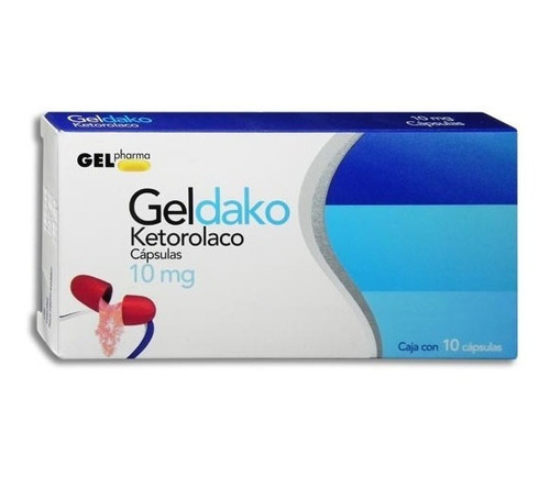 Geldako Ketorolaco 10mg C/10 Tabs Gelpharma