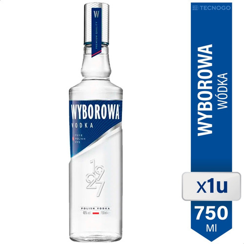 Wyborowa Pure Polish Rye Vodka Sabor Original Botella 750ml