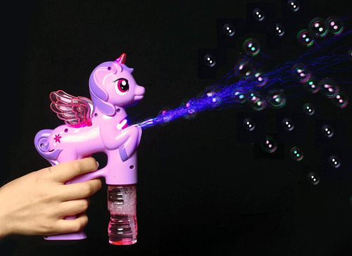 Juguete Para Hacer Burbujas Unicornio Luces Y Sonido