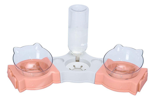 Nuevo Cuencos Triples For Gatos, Platos De Comida For Gatos
