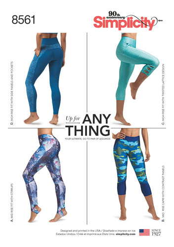 Simplicity Usaa Aa - Leggings De Punto Para Mujer Y Mujer C.