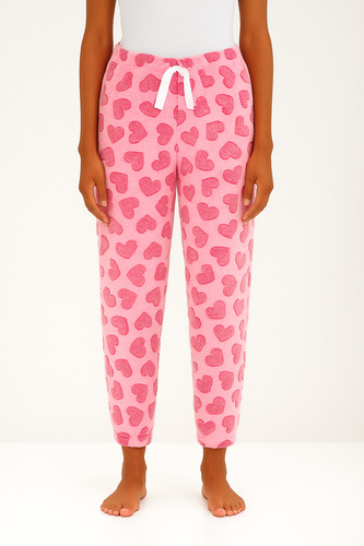 Pantalon Pijama Polar Abrigado Peluche Moda Dama Tendencia