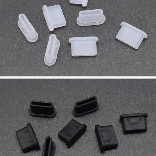 2 X 10pcs Usb C Dust Plugs Práticos Protetores De Porta De