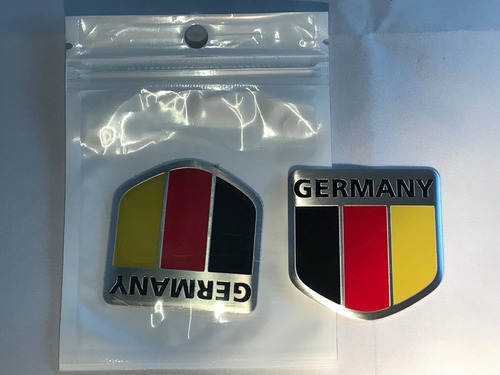 Emblema Insignia Autoadhesiva Aluminio Alemania .x Udad C542
