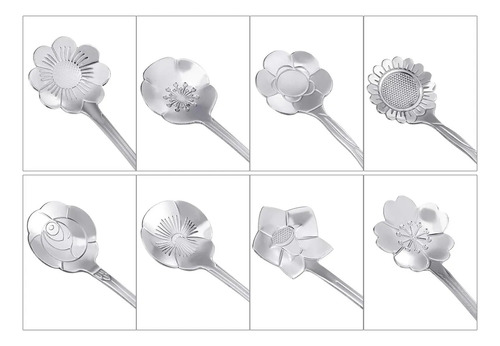 Juego De 16 Cucharas De Café De Acero Inoxidable Con