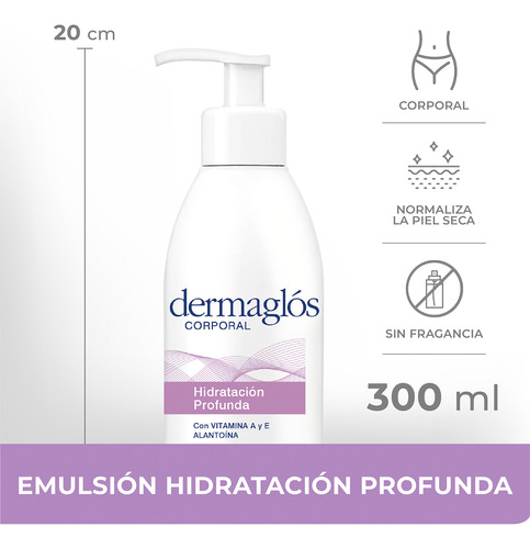 Dermaglós Emulsion Hidratante Profunda 300ml
