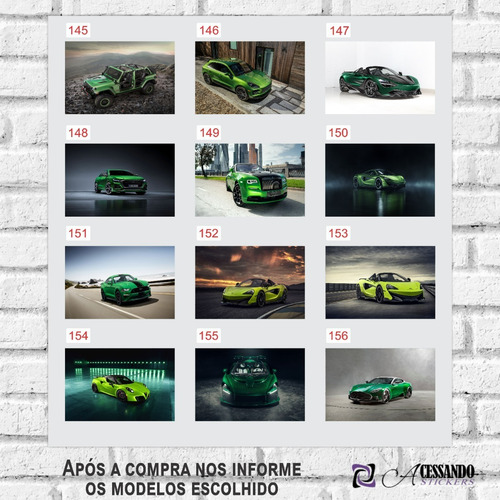 Imagem 5 de 10 de 5 Pôster Cartaz Carro Esport Classico P/ Emoldurar 40x30 - 2
