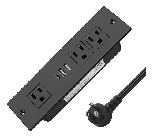 Regleta De Alimentacin Empotrada Con Puertos Usb, Muebles De