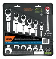 Comprar Juego De 7 Llaves Combinadas Mm Con Matraca Flexible