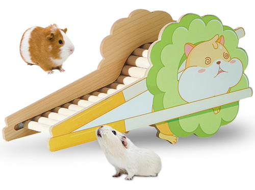 Casa De Madera Para Hámster, Cabaña Para Mascotas Estilo D