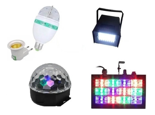 Iluminação Kit Festa Dj Balada Jogo De Luz