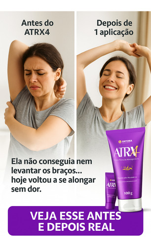 Pomada Atrx4 | Alívio Rapido Dores Musculares (2 Unidades)