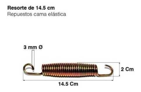 Pack 15 Resortes Para Cama Elástica 14,5 Centímetros 