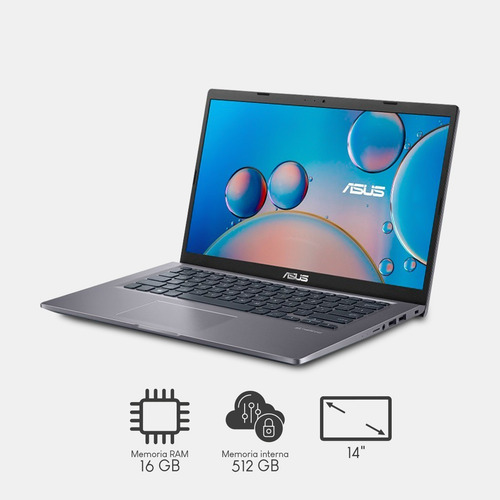 Imagen 2 de 8 de Laptop Asus M415ua Amd Ryzen 5 16gb 512gb Ssd 14 W10h