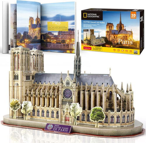 Rompecabezas 3d Para Adultos National Geographic Notre Dame 