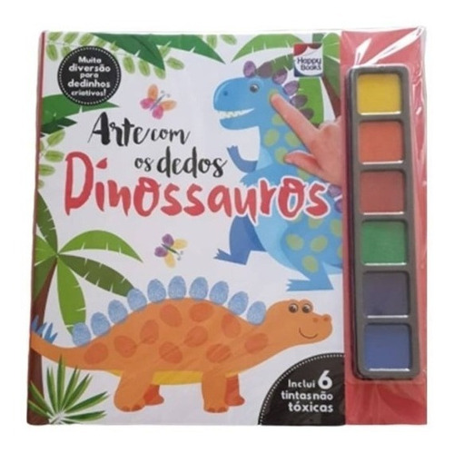 Livro Arte Com Os Dedos - Dinossauros