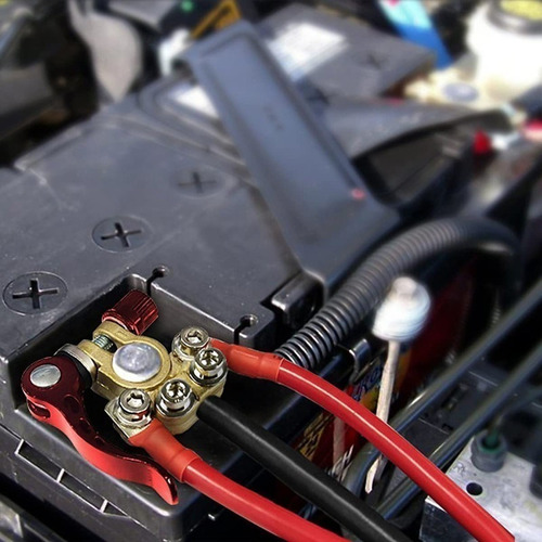 Conector De Terminal Poroso Para Batería Automotriz 2x
