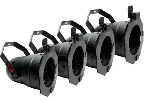 Kit 4 Refletor Par38 Prata Completo Lâmpada Led Pé D Galinha