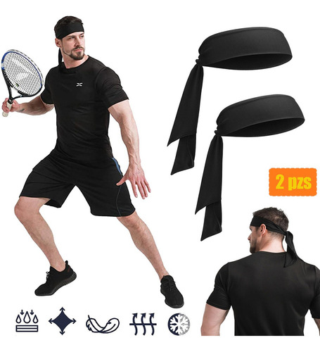 Para De Banda Deportiva Diadema Cabello Fitness Elástica