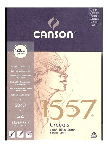 Block Canson Croquis A4 120 Gr - Mosca